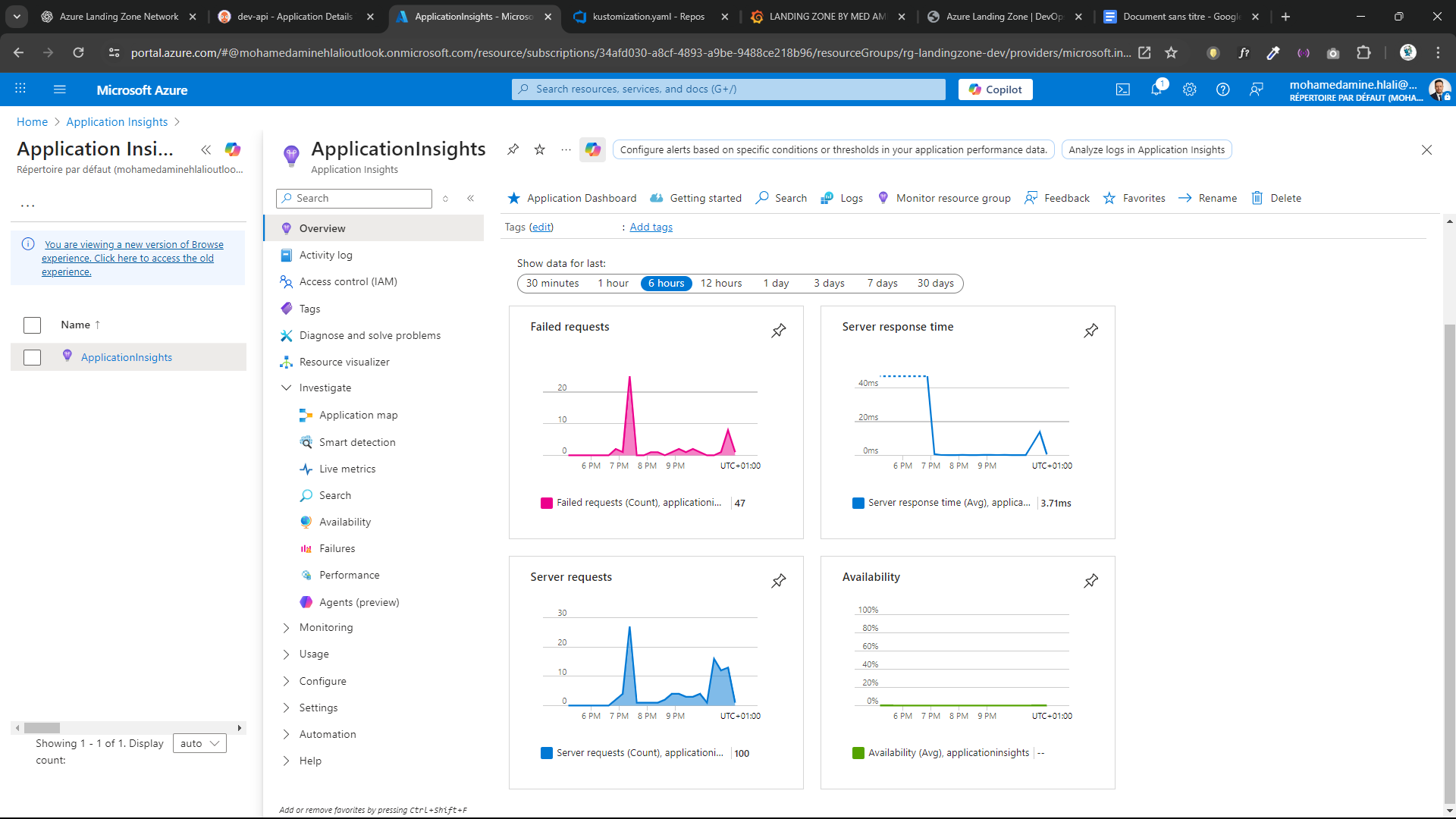 Application Insights Live